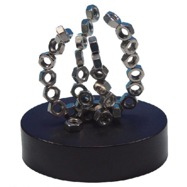 kinetic magnetic sculpture stacking metal nut from China manufacturer